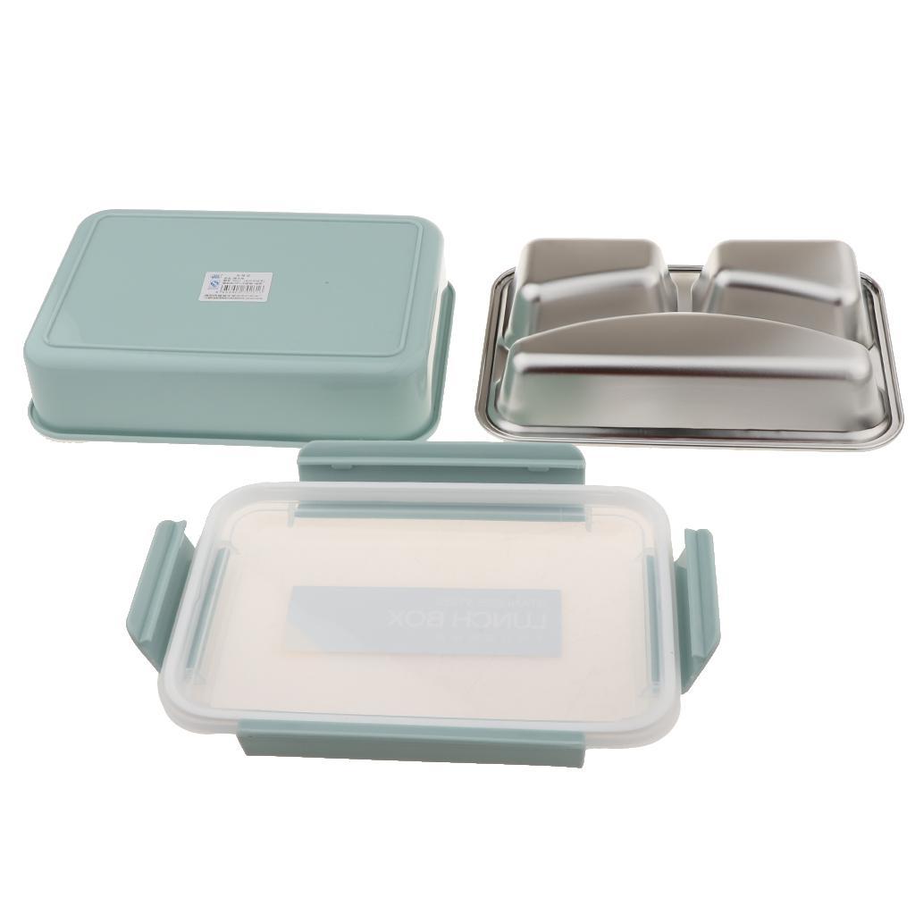 Stainless Steel Lunch Box Dinnerware Kids Food Container