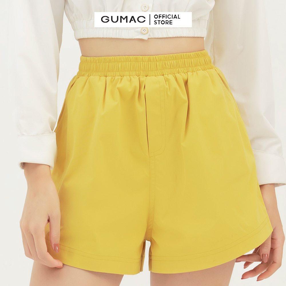 Quần short nữ lưng thun GUMAC QB3126