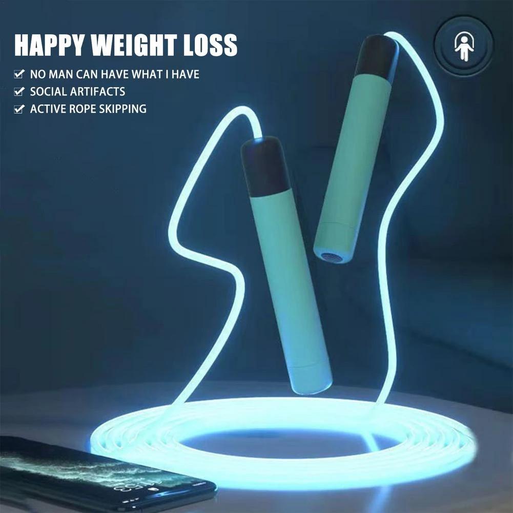 2.8M Có Thể Điều Chỉnh Đêm Phát Sáng Dây Nhảy Dạ Quang Dây Nhảy Tập Thể Dục LED Sáng Ngoài Trời Thể Dục Tập Thể Thao Tiếp Liệu-40