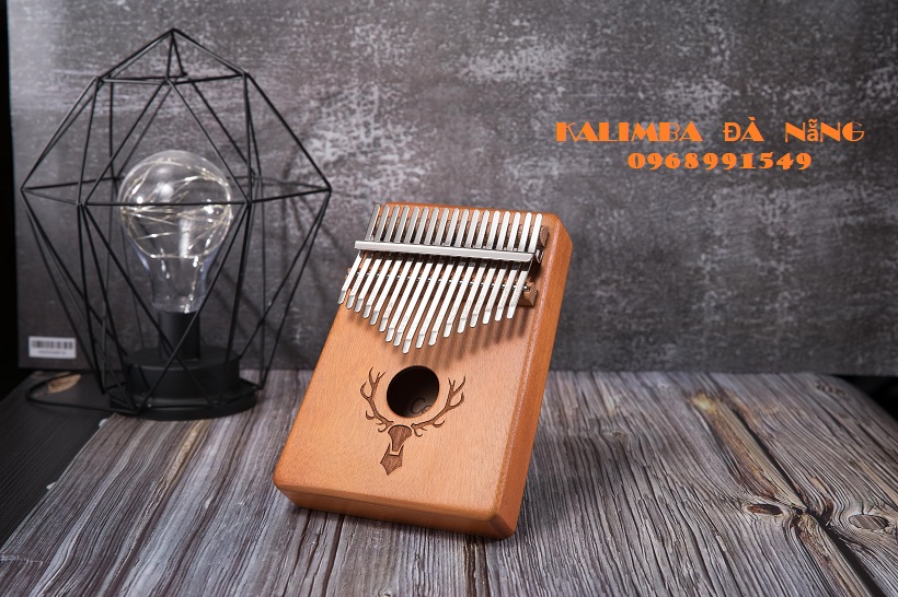 Kalimba CEGA TUẦN LỘC CLASSIC gỗ mahogany 17 phím khắc nốt sẵn, âm thanh hay, đầy đủ phụ kiện