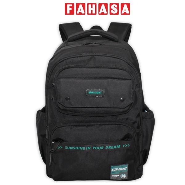 Ba Lô Thời Trang - Sun Eight 8650-A - Màu Đen Và Xanh Lá