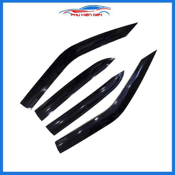 Vè che mưa cho xe ô tô Raize 2021-2022-2023 vè đen thái bảo vệ trang trí xe