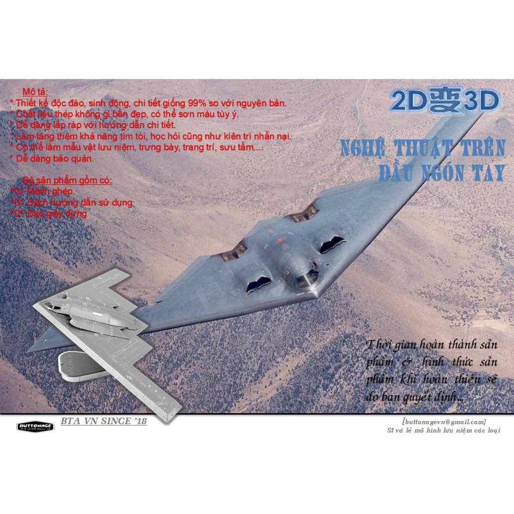 Mô Hình Lắp Ráp 3d Máy bay tàng hình B-2 Spirit