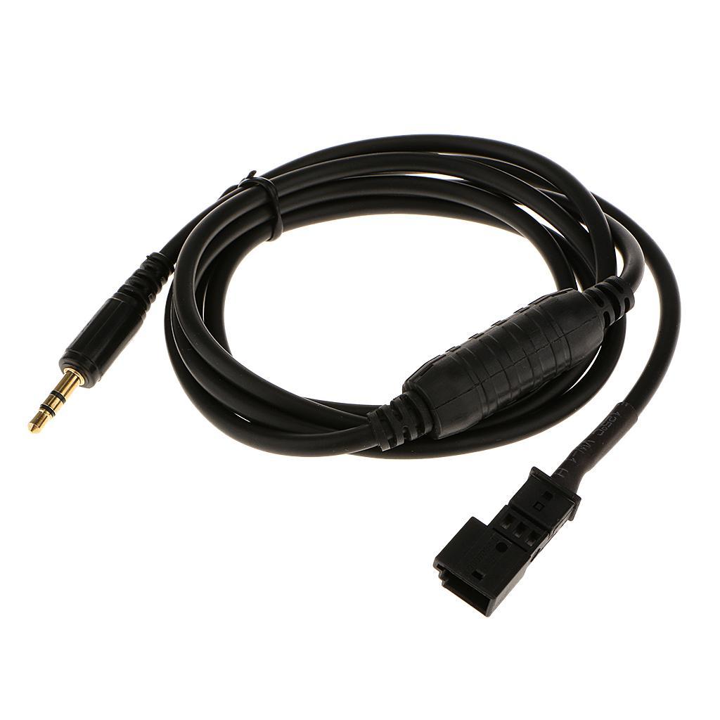 Car Female Audio AUX 3.5mm Input Adapter Cable For  BM54  E46  E53