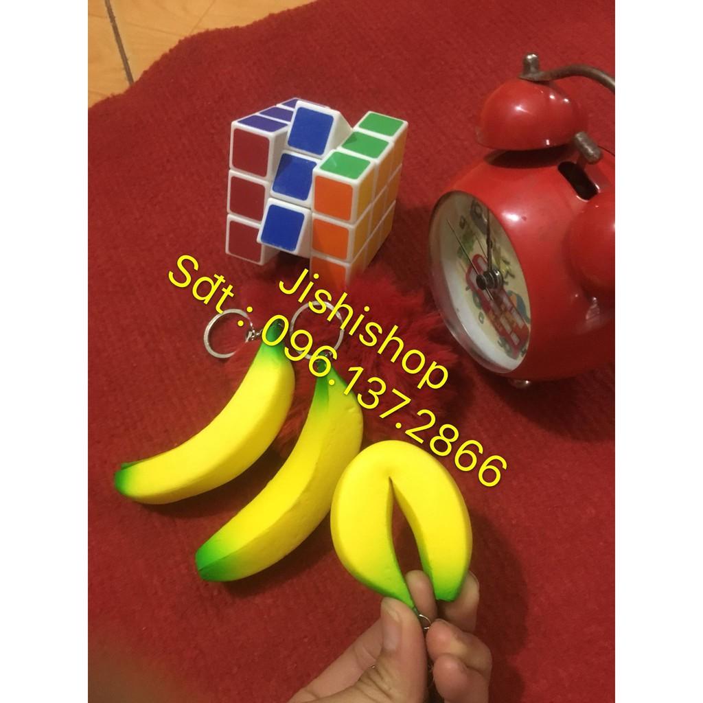 Squishy trái chuối làm móc khóa - đồ chơi an toàn cho trẻ mã sản phẩm MQ7855