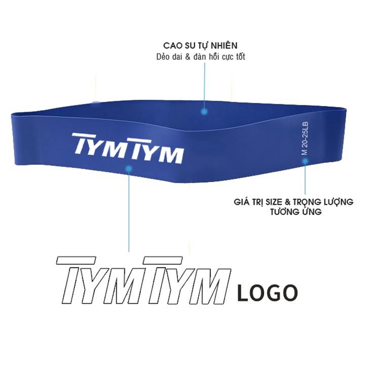 Dây kháng lực tập gym mini band, dây tập đa năng tay chân mông đùi tại nhà Tym Tym Mini Band ( bộ 5 dây