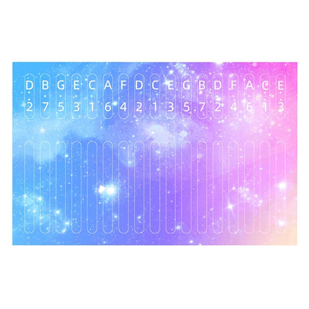 4 x Piano Scale Note Key Sticker for Learner