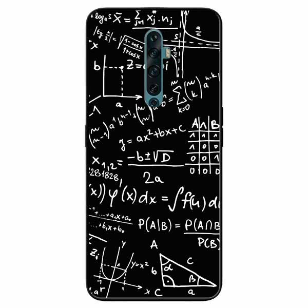 Ốp lưng in cho Oppo Reno 10x Mẫu Toán Học 1