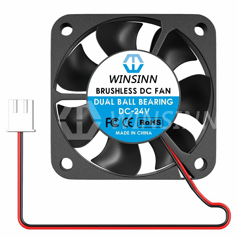 WINSINN Quạt 40mm DC 5V 12V 24V 4010 Thủy Lực/Ổ Bi Kép Làm Mát Không Chổi Than 40x10mm 2PIN