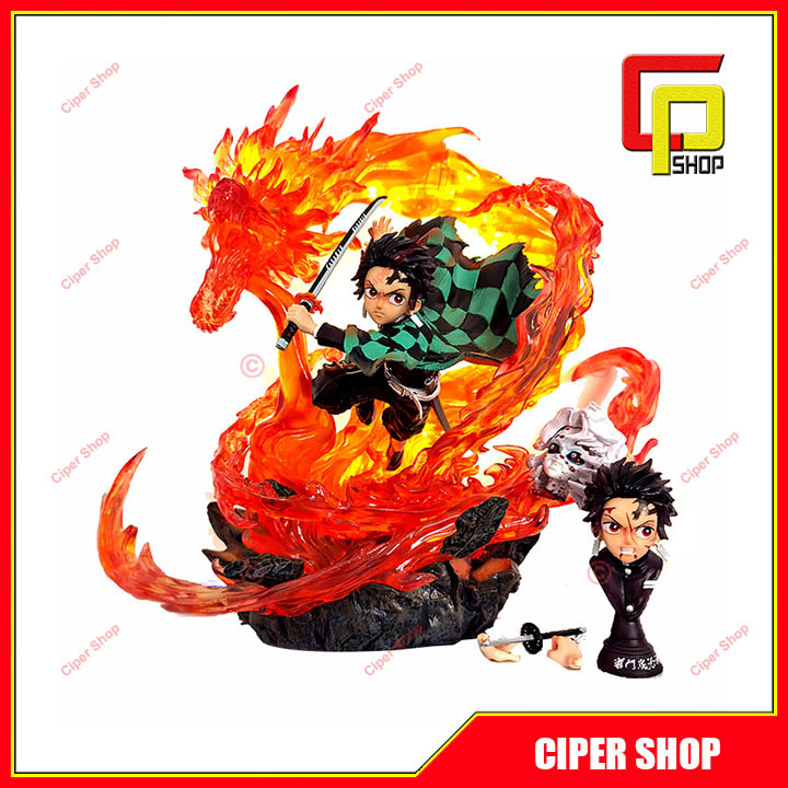 Mô hình Kamado Tanjirou Led - Figure Kamado Tanjiro Ghost Slayer