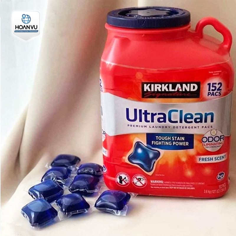 Viên Giặt Kirkland Ultra Clean 152 Viên - Mỹ