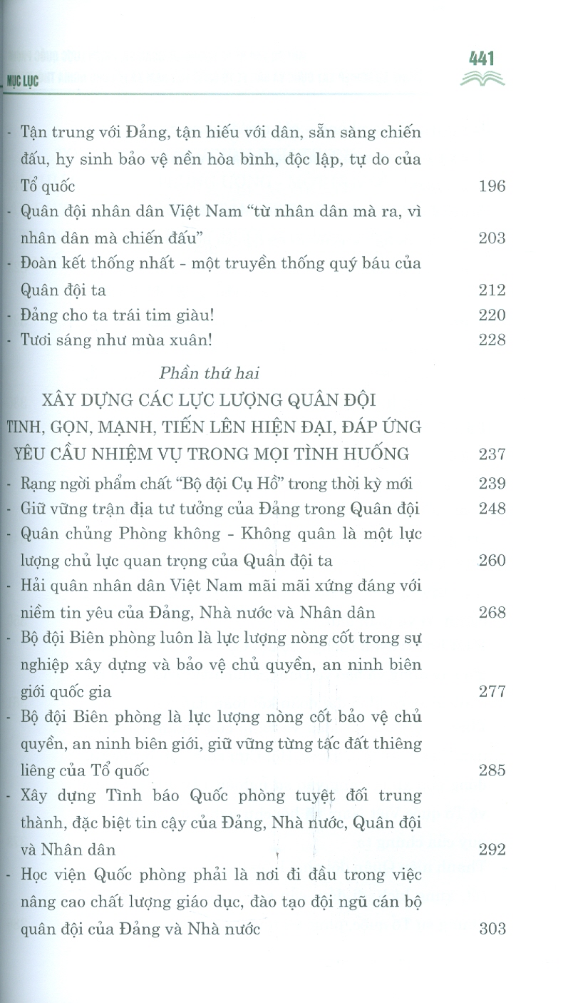 MỘT SỐ VẤN ĐỀ VỀ ĐƯỜNG LỐI QUÂN SỰ, CHIẾN LƯỢC QUỐC PHÒNG TRONG SỰ NGHIỆP XÂY DỰNG VÀ BẢO VỆ TỔ QUỐC VIỆT NAM XÃ HỘI CHỦ NGHĨA THỜI KỲ MỚI - Nguyễn Phú Trọng - NXB Chính trị quốc gia sự thật