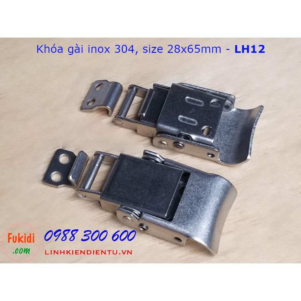 Móc khóa gài hộp dụng cụ LH12, chất liệu inox 304