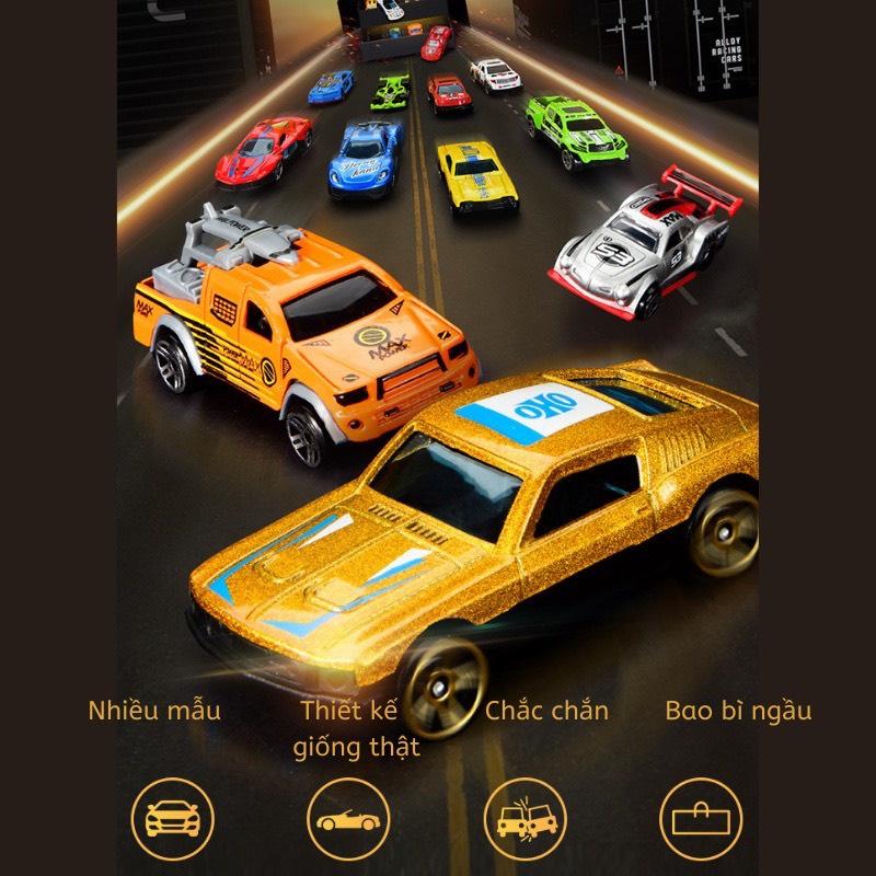 Xe Ô tô đồ chơi mô hình cao cấp cho bé trai Mini Alloy Racing Cars Mideer