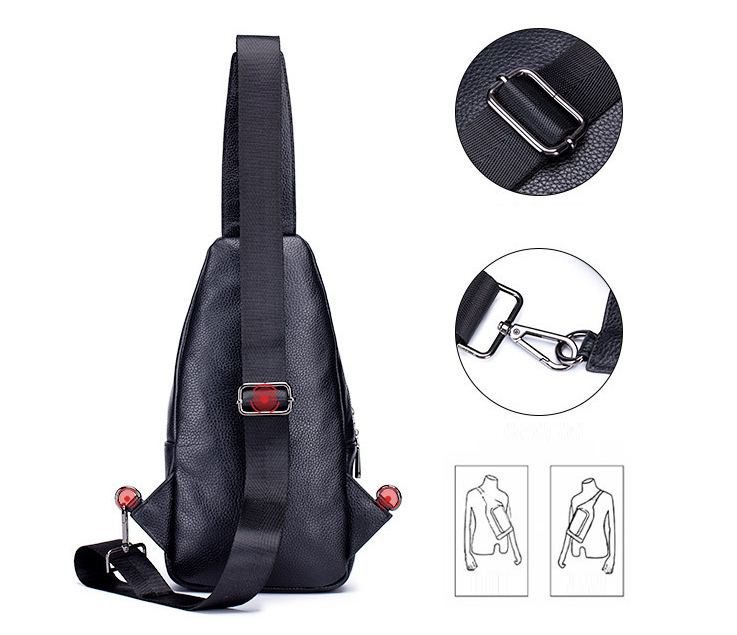 úi đeo chéo nam DA BÒ THẬT – BEE GEE DCN9348