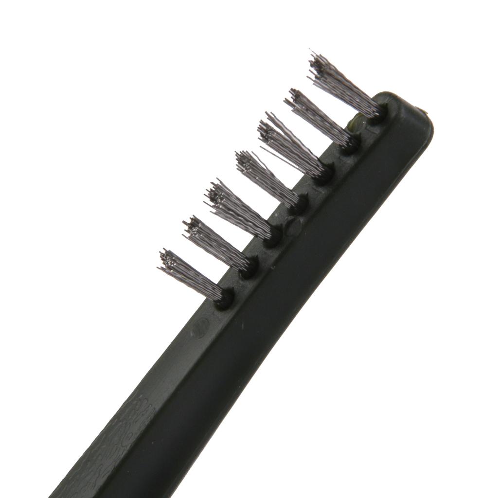 3 x Wire Brush Set Brass Nylon Stainless Steel Bristle Cleaning Tool Cleaner