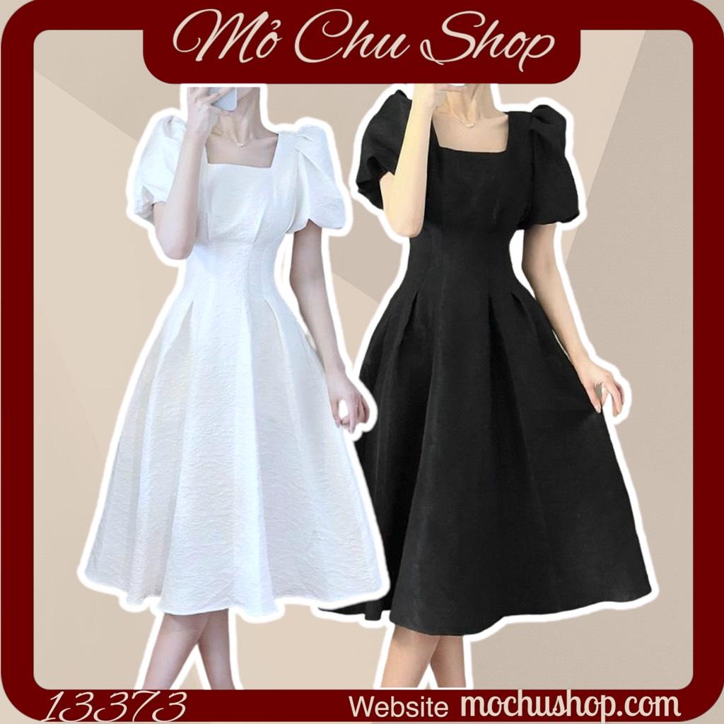 ĐẦM XÒE GẤM XỐP CỔ VUÔNG 13373