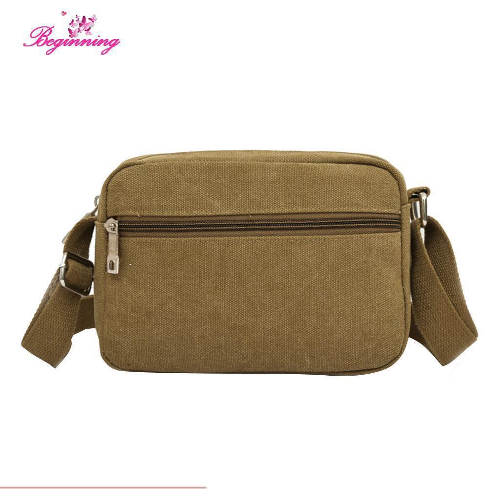 Túi canvas mini đeo chéo nhiều ngăn cho nam 208089