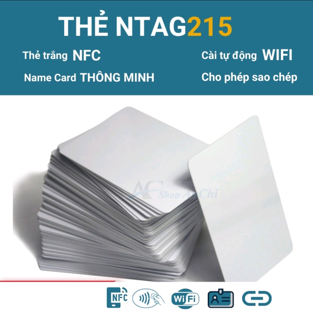 Thẻ nfc ntag215 dùng tạo card visit