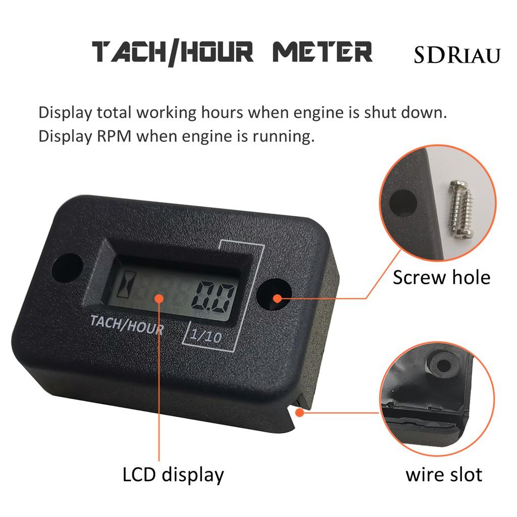 Đồng Hồ Đo Tốc Độ Kỹ Thuật Số Màn Hình Lcd Cho Xe Mô Tô
