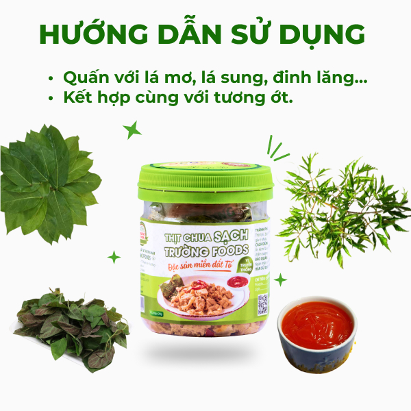 Combo 3 Hộp Thịt Chua Truyền Thống Trường Foods 180g/Hộp