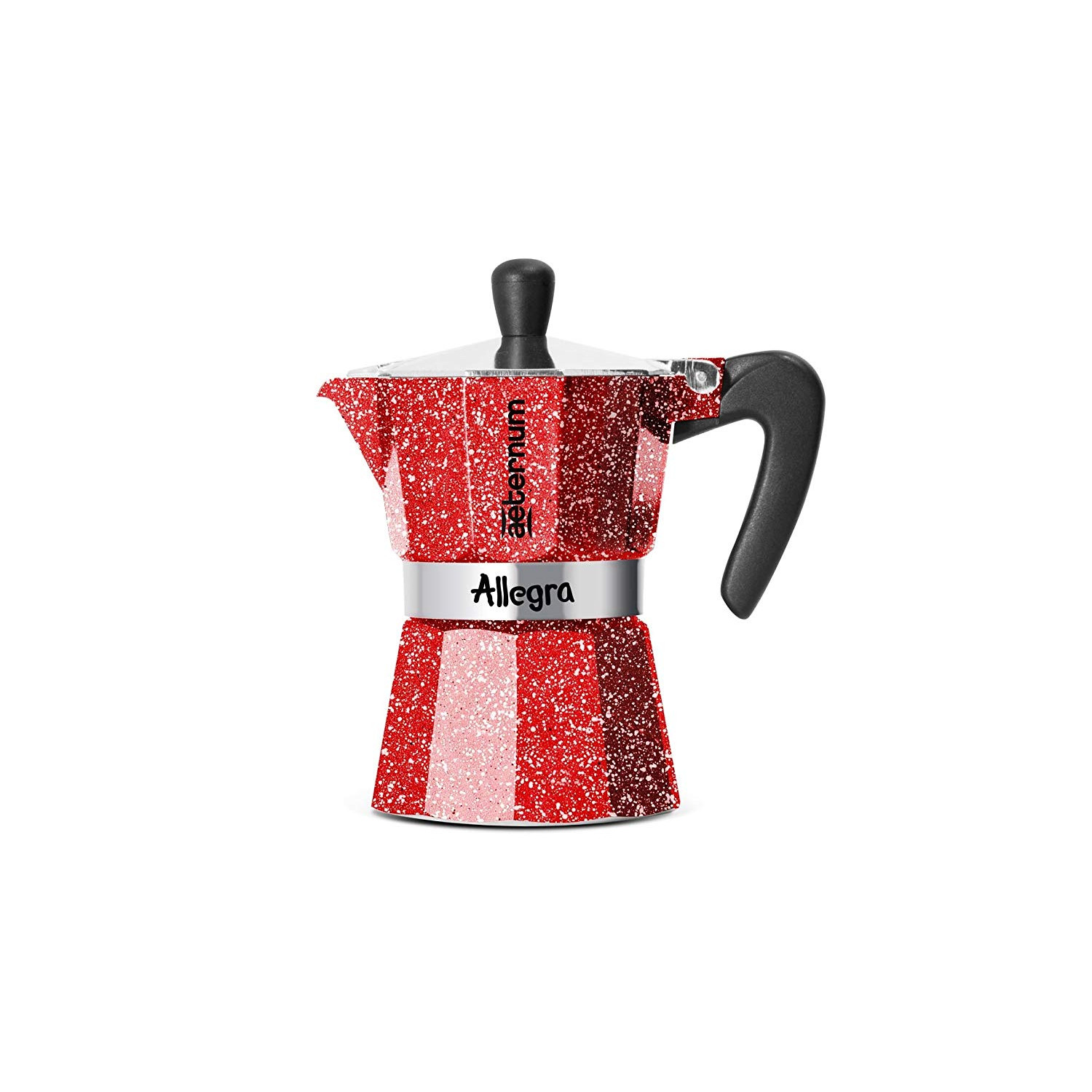 ẤM NẤU CÀ PHÊ BIALETTI MOKA POT MAKER ALLEGRA ALUMINIUM RED 3 CUPS