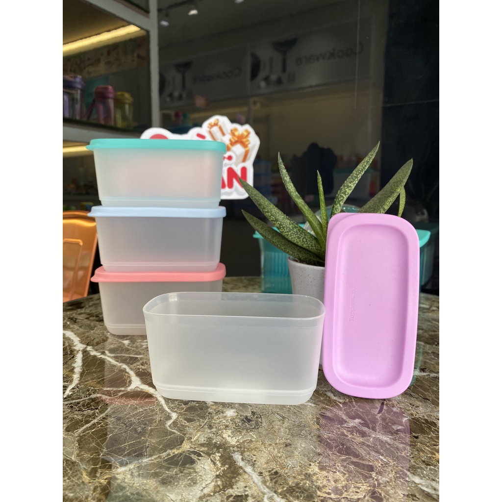 Bộ HộpTupperware Bảo Quản Thực Phẩm Cubix Mini Rectangular (4 Hộp) - Hàng Chính Hãng