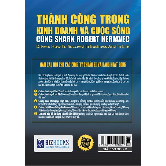 Thành công trong kinh doanh và cuộc sống cùng Shark Robert Herjavec (Driven: How to succeed in business and in life) (TẶNG Kèm Bút Phản Quang LH)