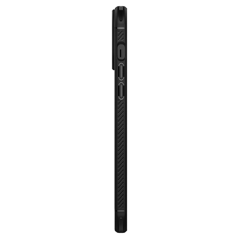 Ốp lưng Spigen Rugged Armor Matte Black cho iPhone 13 Pro Max - Thiết kế nhỏ nhẹ, chống sốc, chống bẩn, viền camera cao - Hàng chính hãng