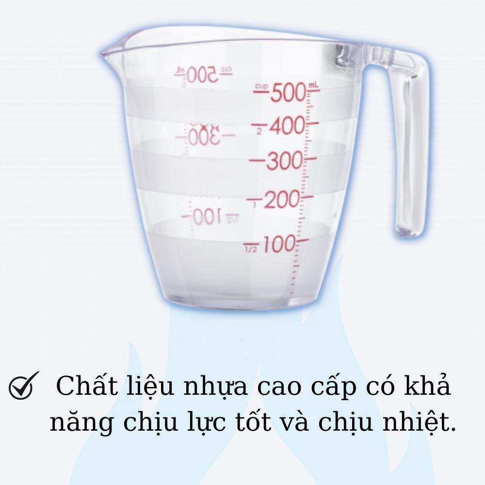 Cốc đong , YOKO INOCHI Việt Nam nhựa định lượng 500ml dung dịch dùng trong nấu ăn pha chế nhựa nguyên sinh