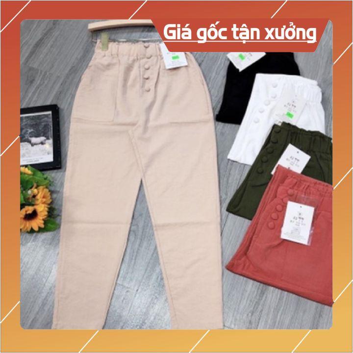 Quần đũi baggy khuy bọc 5 cúc