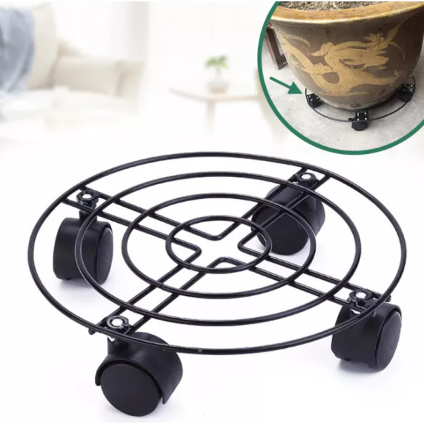 Đế đỡ chậu hoa - Bệ đỡ, giá để chậu có bánh lăn