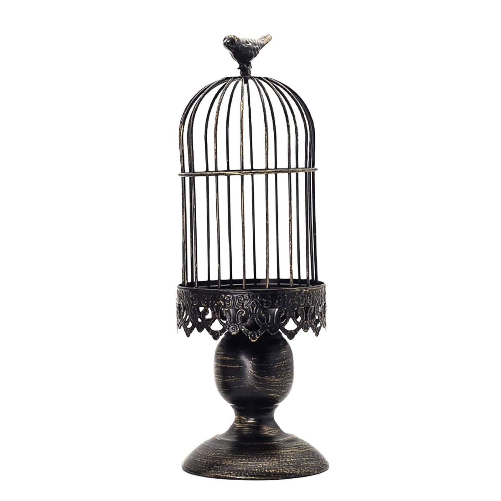 Bird Cage Candle Holder Pillar Candle Holder for Party Events Decoration
