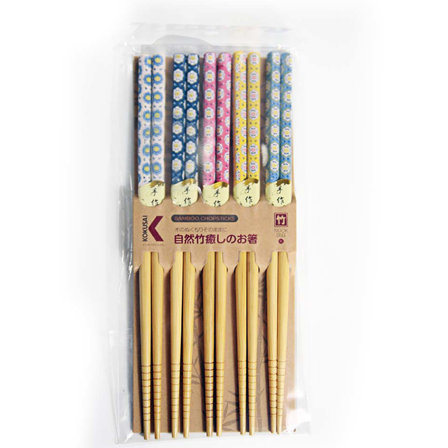 Đũa Tre Nhật Bản Vỉ 5 Đôi Kokusai NDCK