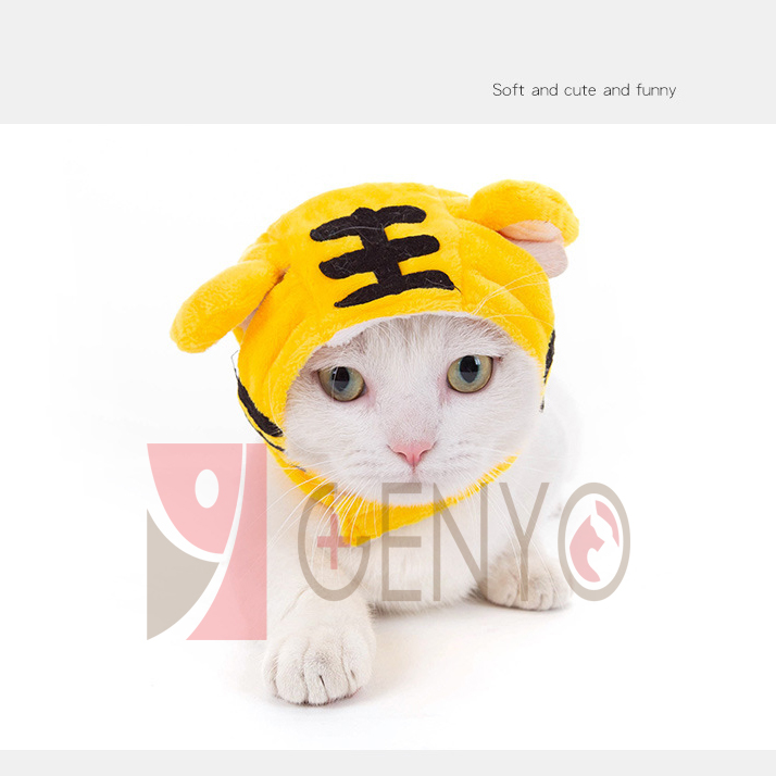 Nón trùm đầu cho thú cưng - Genyo pet hat 003 ( một cái, màu và mẫu giao ngẫu nhiên )