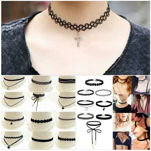 Bộ 12 Vòng Chocker Cá Tính - Vòng Cổ Nữ Thời Trang