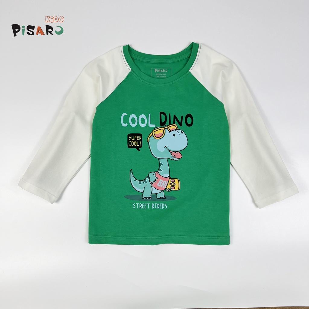 Áo thun bé trai và bé gái PISAROKIDS chất vải Cotton cao cấp co giãn mềm mại