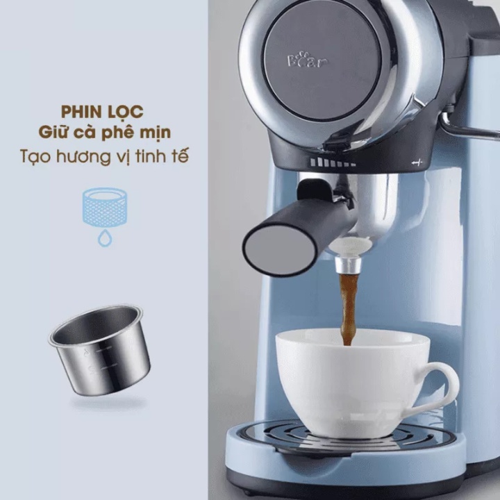 Máy Pha Cà Phê Bear Tự Động Đa Năng Pha Cafe, Pha Espresso Phù Hợp Với Gia Đình, Công Ty CF-B15V1 - Hàng chính hãng