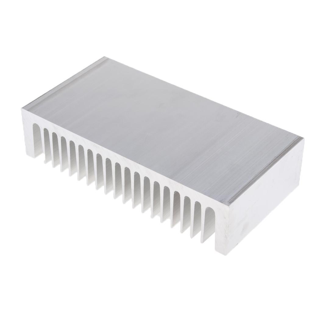 Premium Aluminum Heat Sink Cooling Fin Silver for LEDs Power Amplifiers