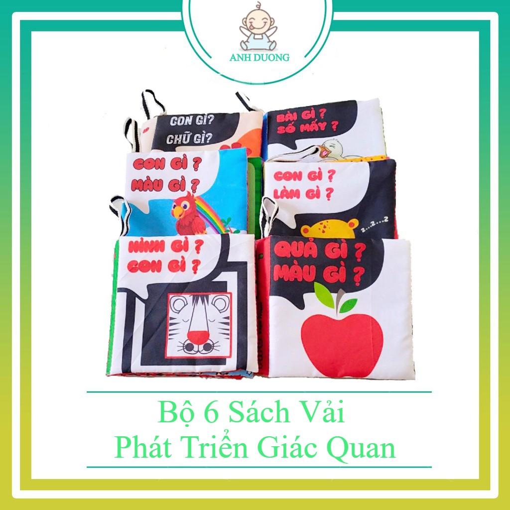 Combo 6 Sách Vải Song ngữ Cho Bé- Made in Vietnam