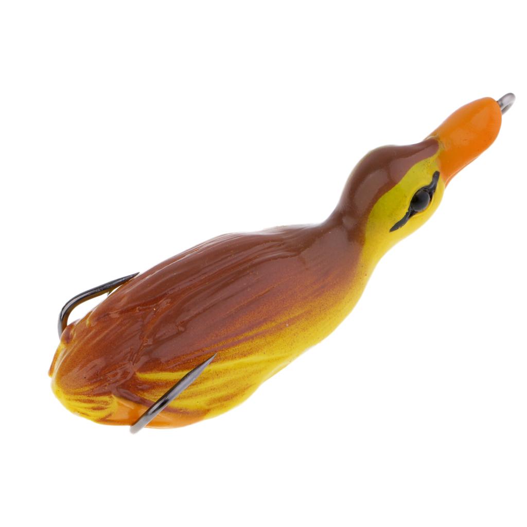 3pcs Duck Design Soft Frog Fishing Lures Artificial Baits Floating Swimbait