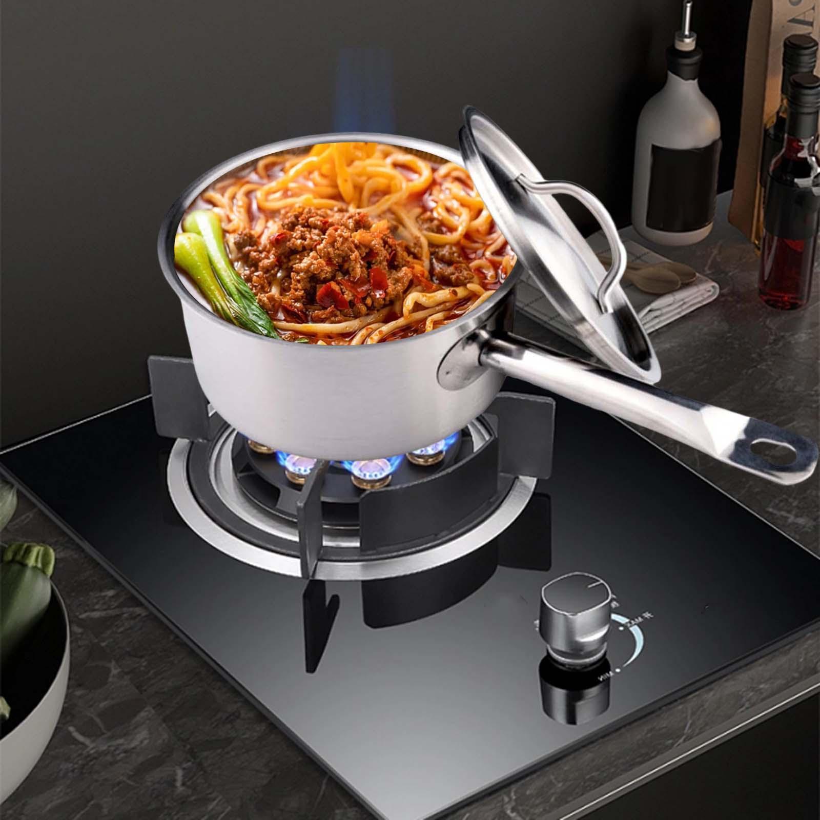 Stainless Steel Small Pot Milk Soup Pan for Home Kitchen Restaurant Gravies