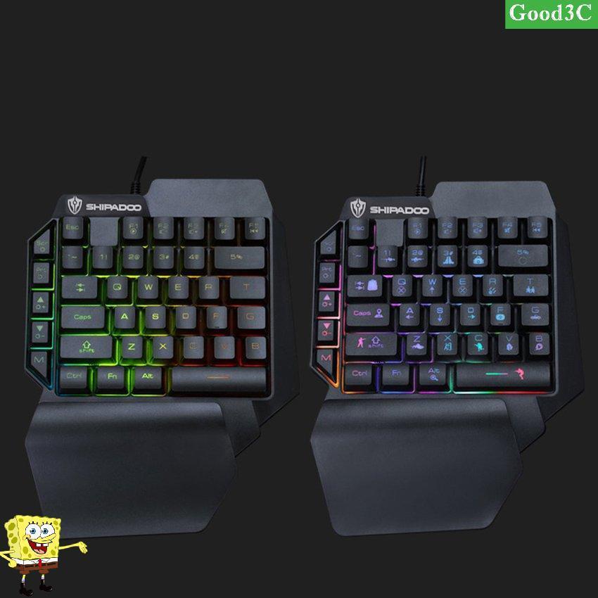 Small Keyboard One-Handed Game Membrane Keyboard Left Hand Keyboards
