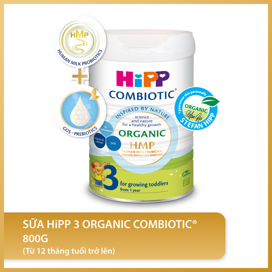 Sữa bột công thức HiPP 3 Organic Combiotic 800g