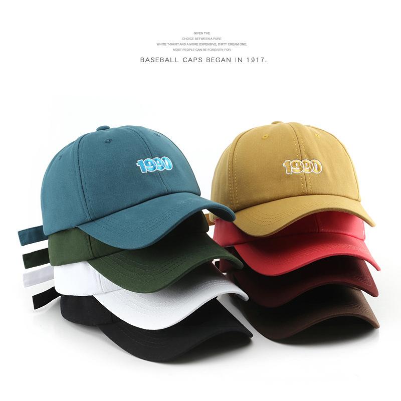Sleckton Cotton Basketball Cap cho nữ và nam thời trang 1990 Mũ thêu mũ Snapback Casual Summer Soft Top Sun Cap unisex Color: Navy Size: Adjustable