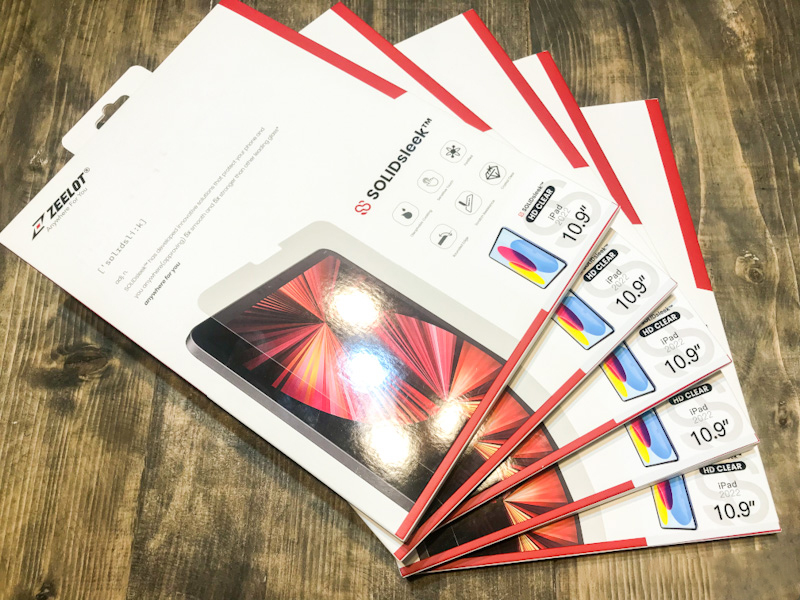 DÁN CƯỜNG LỰC DÀNH CHO IPAD 10.9" 10TH GEN ZEELOT SOLIDSLEEK 2.5D - Hàng Chính Hãng