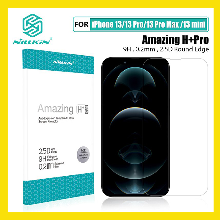 Kính Cường Lực Chính Hãng Nillkin AMAZING H+ Pro Dành Cho iPhone 13 , 13 Pro , 13 Pro Max Cao Cấp Chống Vỡ Màn Hình - Hàng Chính Hãng