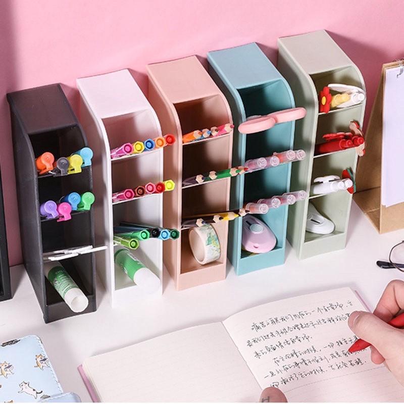 Ống đựng bút / Kệ 4 tầng đựng bút/ mỹ phẩm/ cọ trang điểm 4 tầng