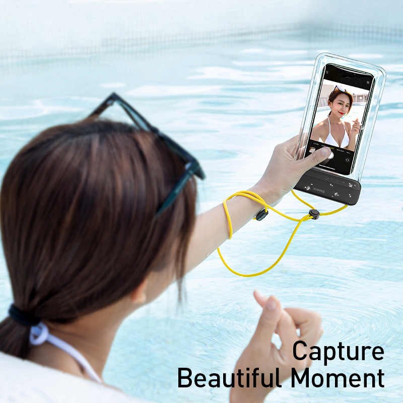 Túi chống nước dùng cho điện thoại Baseus Let''s go Slip Cover Waterproof Bag ( for under 7.2 inch SmartPhone ) - Hàng Chính Hãng