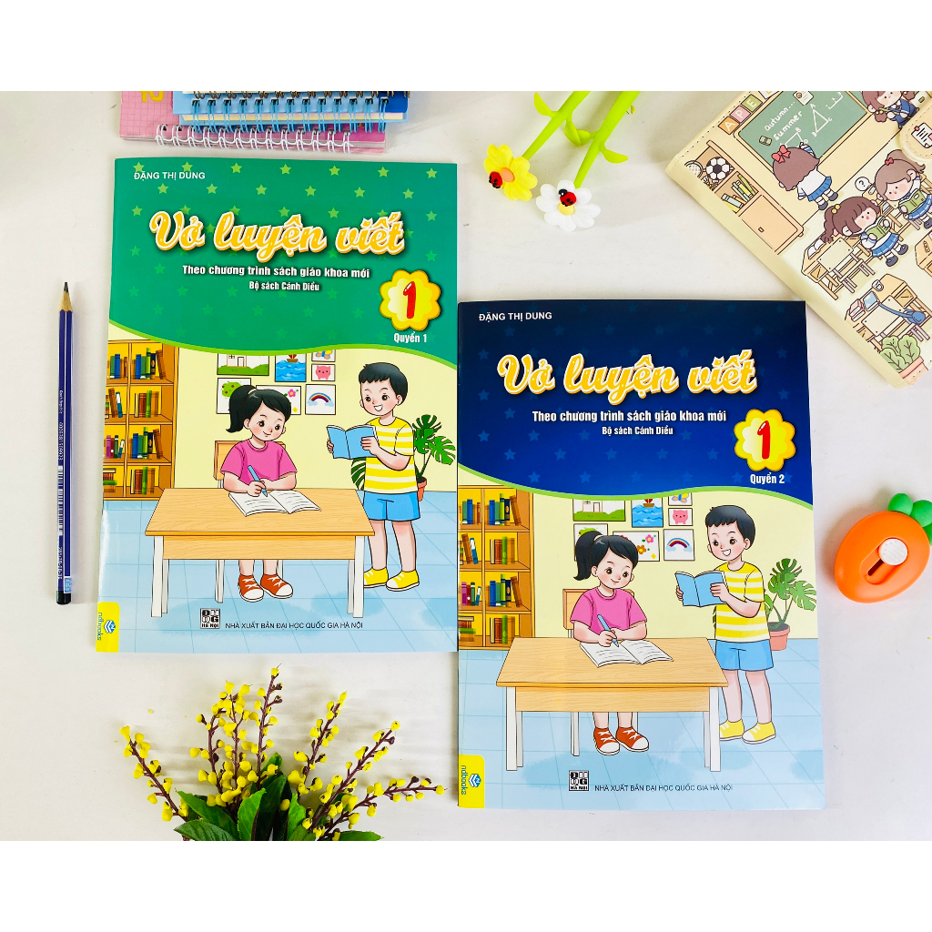 Sách - Combo 2 cuốn Vở Luyện Viết Lớp 1 - Biên soạn theo chương trình Cánh Diều - ndbooks